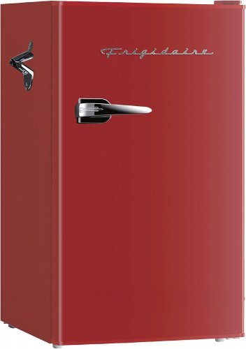 FRIGIDAIRE COMPACT REFRIGERATOR - 3.2 CU. FT, 19.01" X 18.7" X 33.27", 115 V - RED (MODEL: EFR376-B-RED-6COM) image 2