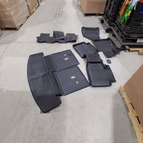 5PC ALL WEATHER FLOOR MATS FOR 2024-2026 HYUNDAI SANTA FE 6&7 SEATER - BLACK image 3
