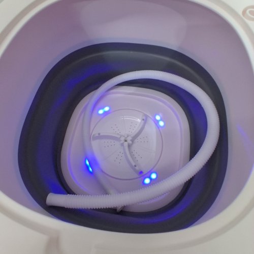 UNBRANDED FOLDABLE PORTABLE WASHING MACHINE -10L - GREY image 2