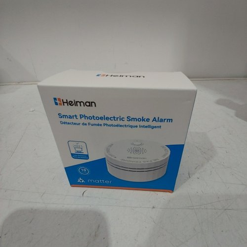 HEIMAN SMART PHOTOELECTRIC SMOKE ALARM - WORKS WITH MATTER, SAMSUNG SMARTTHINGS & HOME ASSISTANT - WHITE image 2