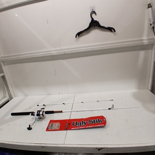 9PC UGLY STIK COMPLETE SALTWATER FISHING ROD KIT - 7FT - WHITE (MODEL: 1501808) image 2
