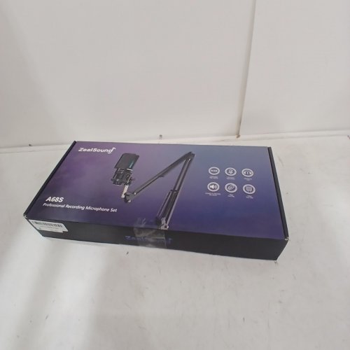 8PC ZEALSOUND GAMING USB NOISE CANCELLATION CONDENSER MICROPHONE - BLACK (MODEL: A68S) image 5