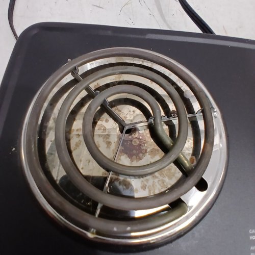 SALTON PORTABLE ELECTRIC HOT PLATE DOUBLE BURNER DUAL COIL COUNTERTOP STOVE - 1800W - BLACK - (MODEL: HP1941) image 4
