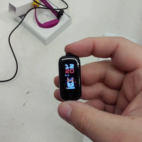 KIDS BIGGERFIVE VIGOR 2 FITNESS TRACKER WATCH - IP68 WATERPROOF - PURPLE / YELLOW image 2