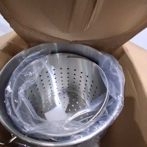 HEAVY DUTY COMMERCIAL GRADE STAINLESS STEEL STOCKPOT COOKWARE SAUCE POT WITH BASKET LID AND HANDLE - 64QT - SILVER (MODEL:SP64QTT404506S) image 2