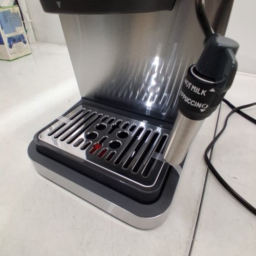 DELONGHI LINEA CLASSIC ESPRESSO MACHINE WITH MILK FROTHER - SILVER (MODEL: ‎EM450M) image 4