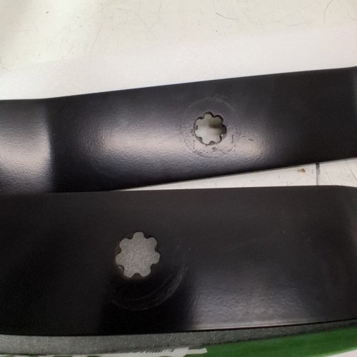 2PK ZGHKL HIGH LIFT MULCHING LAWN MOWER BLADES FIT 42" CUTTING DECKS, - 21 3/8" - BLACK (MODEL: GX22151) image 4