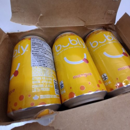 12PK BUBLY FLAVOURED SPARKLING WATER *EXPIRES SOON* - 355 ML EACH - MANGO image 4