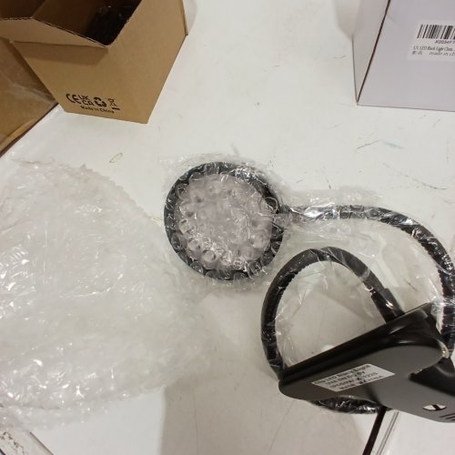 CLIP-ON UV LED BLACK LIGHT - 5W, 5 V DC - BLACK image 2