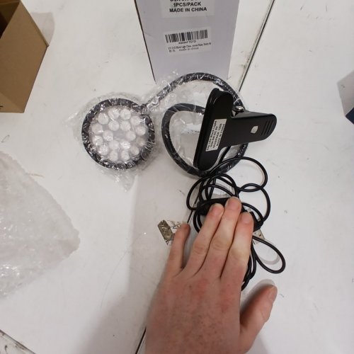 CLIP-ON UV LED BLACK LIGHT - 5W, 5 V DC - BLACK image 5