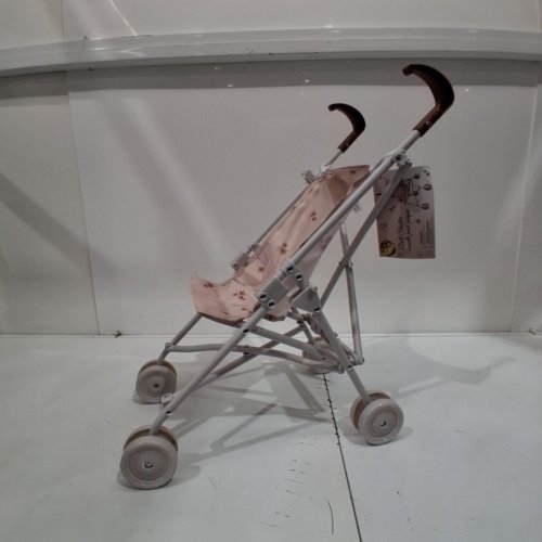 KID'S 509 CREW DOLL UMBRELLA STROLLER - KIDS PRETEND PLAY STROLLER, EASY FOLD STORAGE & TRAVEL - FITS DOLLS UP TO 18" - AGES 3+ - BALLET FLORA BEIGE (ITEM: T701054P) image 2