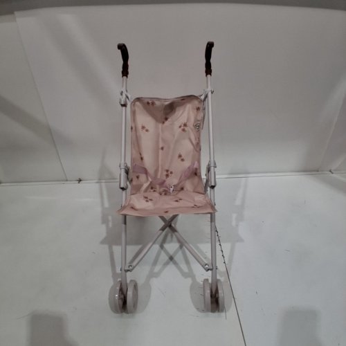 KID'S 509 CREW DOLL UMBRELLA STROLLER - KIDS PRETEND PLAY STROLLER, EASY FOLD STORAGE & TRAVEL - FITS DOLLS UP TO 18" - AGES 3+ - BALLET FLORA BEIGE (ITEM: T701054P) image 3