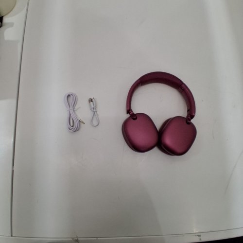 RORSOU ACTIVE NOISE CANCELLATION WIRELESS HEADPHONES - BURGUNDY (MODEL: C6) image 2