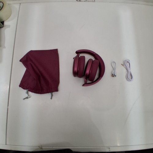RORSOU ACTIVE NOISE CANCELLATION WIRELESS HEADPHONES - BURGUNDY (MODEL: C6) image 4