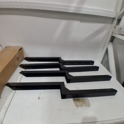 4PK FENCE POST REPAIR KIT STEEL ANCHORS - 35" - BLACK image 2