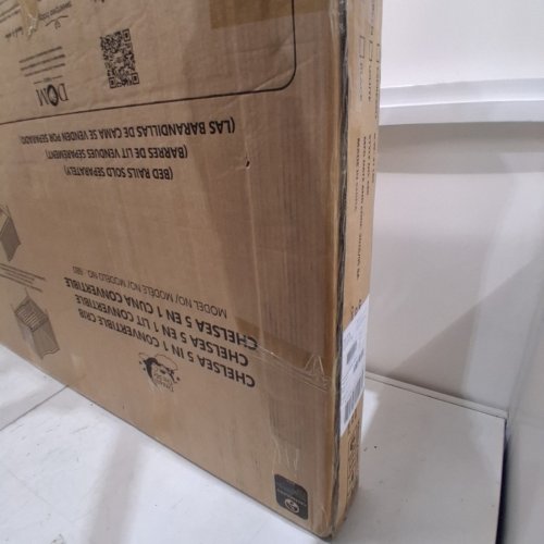 DREAM ON ME CHELSEA 5-IN-1 CONVERTIBLE CRIB - 53" X 29" X 38" - STORM GREY (MODEL: 680) image 3