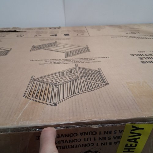 DREAM ON ME CHELSEA 5-IN-1 CONVERTIBLE CRIB - 53" X 29" X 38" - STORM GREY (MODEL: 680) image 5