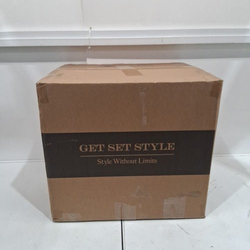 GET SET STYLE U SHAPED VANITY STOOL OTTOMAN - 20" X 16.93" X 17.72" - BLACK image 6