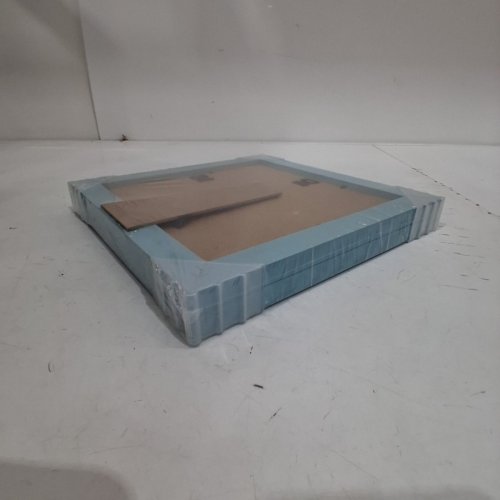 2PK RUSTIC WOODEN SQUARE PICTURE PHOTO FRAME WITH EASEL STAND & HANGING HOOKS - 10" X 10" - TURQUOISE BLUE image 4