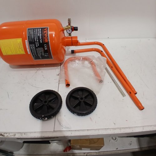 PORTABLE ABRASIVE BLASTING TANKABLE ABRASIVE BLASTING TANK, AIR SAND BLASTING KIT WITH 4 CERAMIC NOZZLES AND OIL-WATER SEPARATOR FOR PAINT, STAIN, RUST REMOVAL - 60-110 PSI - 5GAL - ORANGE - (MODEL: FF-Q901) image 4