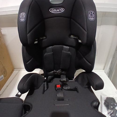 GRACO TRANZITIONS 3-IN-1 HARNESS/HIGHBACK/BACKLESS BOOSTER CAR SEAT - 100LBS MAX/CAP - PROOF/BLACK (MODEL: 2035724) image 4