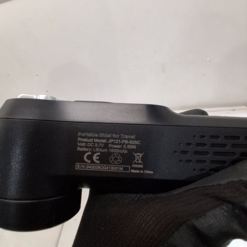 FCSJOST PORTABLE TRAVEL BIDET, 2.5L WATER TANK | 1800MAH BATTERY - BLACK (MODEL: JP121-PB-925C) image 4