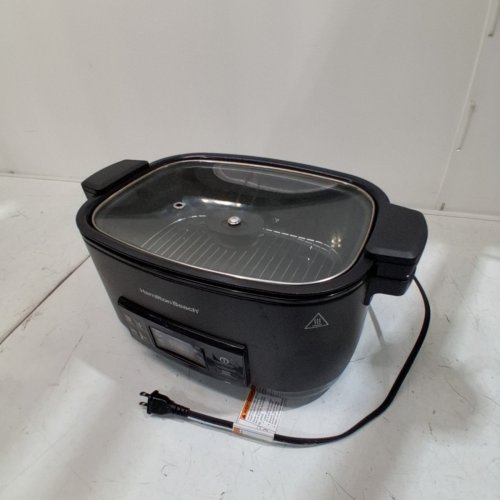 HAMILTON BEACH 9-IN-1 SEARING SLOW COOKER - 6 QT - 1350W - BLACK (MODEL: 33604) image 3