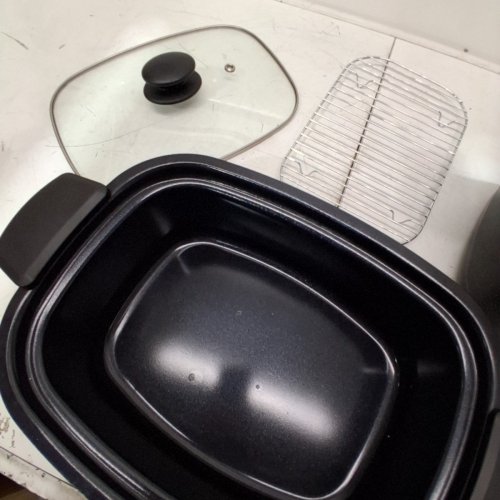 HAMILTON BEACH 9-IN-1 SEARING SLOW COOKER - 6 QT - 1350W - BLACK (MODEL: 33604) image 4