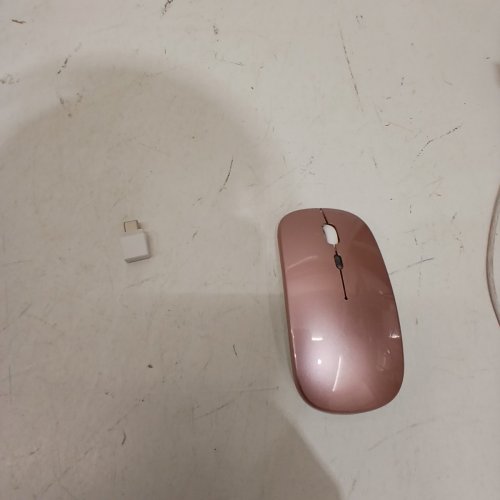 AZMALL SLIM BLUETOOTH WIRELESS MOUSE WITH USB-A/C JIGGLER - FOR MACBOOK AIR MAC PRO AND OTHER APPLE PRODUCTS - ROSE GOLD image 3