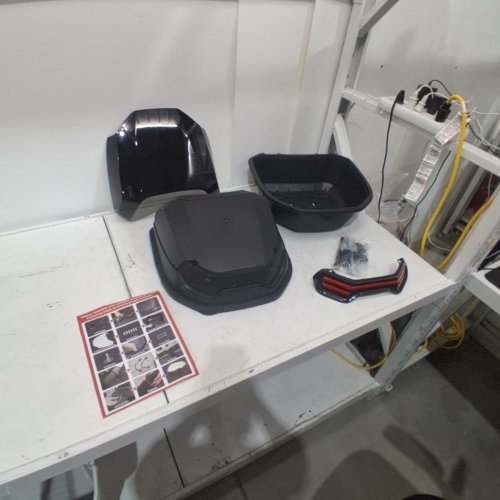 JOMRTS TOP CASE MOTORCYCLE/SCOOTER TAIL STORAGE BOX TRUNK - 35L - BLACK image 5