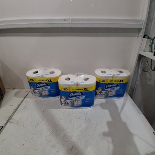 3PK (84 ROLLS) CHARMIN ULTRA SOFT TOILET PAPER - 4 ROLLS/PACK - WHITE image 3