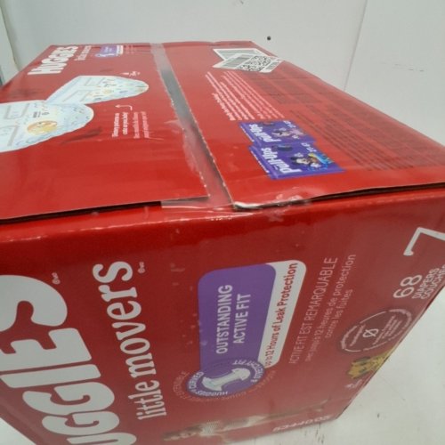 68PK HUGGIES LITTLE MOVERS BABY DIAPERS - SIZE 7 image 3