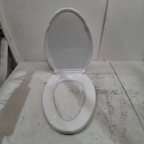 KOHLER CACHET ELONGATED TOILET SEAT - FITS BOWLS 18-5/8" - CREAM WHITE (MODEL: 4636-RL-0) image 3