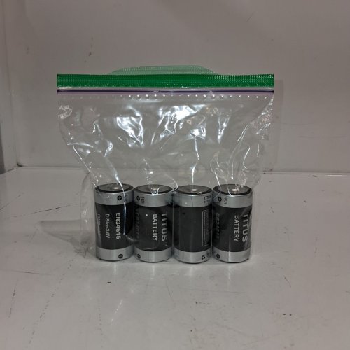 4PK TITUS LITHIUM BATTERIES - D SIZE, 3.6 V, 19000 MAH (MODEL: ER34615) image 5