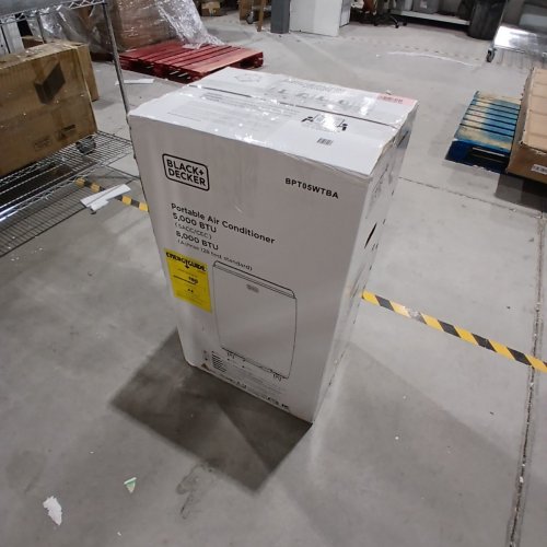 BLACK+DECKER PORTABLE AIR CONDITIONER WITH REMOTE CONTROL - COOLS UP TO 350 SQ. FT - 5,000BTU - 17.32" X 27.2" X 13.2" - WHITE (MODEL: BPT05WTBA) image 8