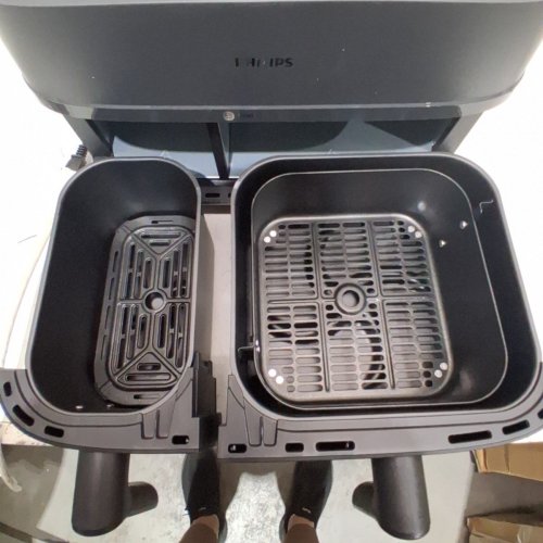 PHILIPS DUAL BASKET AIR FRYER 3000 SERIES - 8-IN-1 FUNCTIONS WITH 2 DRAWERS - 9L - BLACK (MODEL:‎NA350/00) image 4