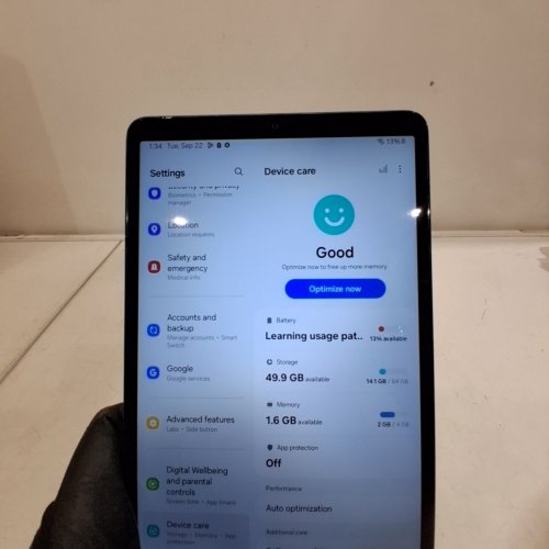SAMSUNG GALAXY TAB A9 - 64GB - GRAPHITE (MODEL: SM-X110) image 7
