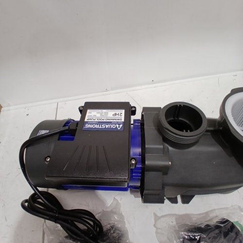 AQUASTRONG ABOVE/INGROUND SINGLE SPEED SELF PRIMING HIGH FLOW POOL PUMP - 8100GPH - 1.5HP - BLACK/BLUE (MODEL: PSP200) image 5