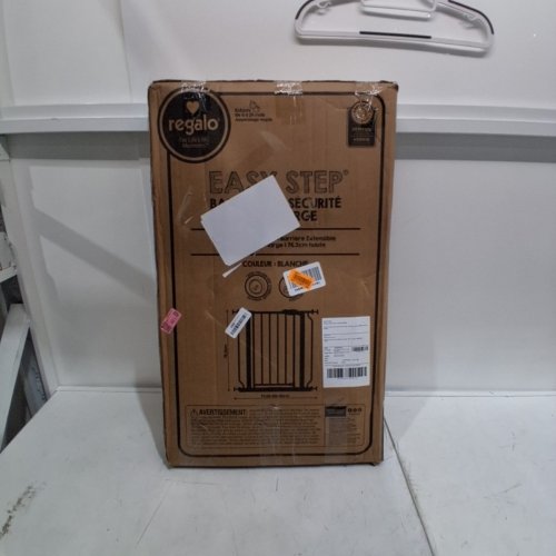 REGALO EASY STEP EXTRA WIDE METAL SAFETY GATE - 30" X 29"- 49" - WHITE (MODEL: 1164EWDS) image 5