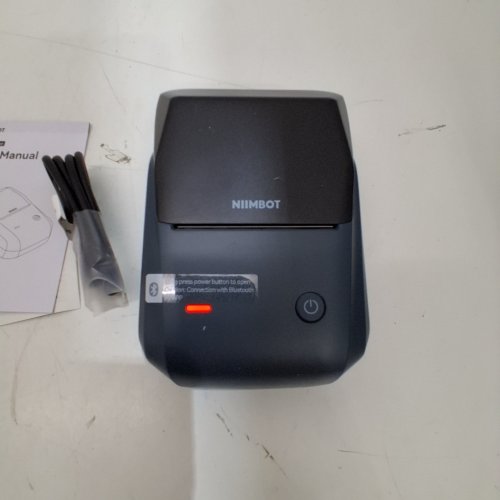 NIIMBOT LABEL MAKER WITH AUTO IDENTIFICATION - BLACK/BLUE (MODEL: B1) image 2