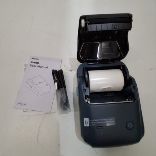 NIIMBOT LABEL MAKER WITH AUTO IDENTIFICATION - BLACK/BLUE (MODEL: B1) image 3