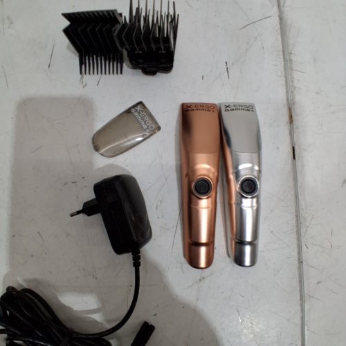 GAMMA+ X-ERGO PROFESSIONAL CORDLESS CLIPPER - 9V MICROCHIPPED MAGNETIC MOTOR WITH 3 CUSTOM LIDS AND MAGENTC COMBS - MATTE CHROME/MATTE GOLD/MATTE ROSE GOLD - (MODEL: HCGPXERGOMS). image 5
