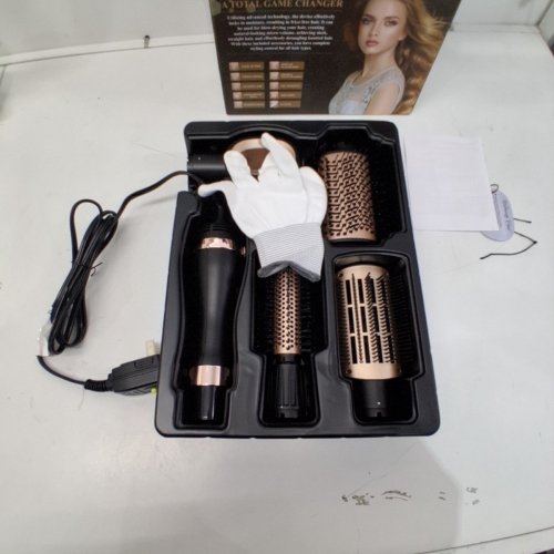 4-IN-1 HOT AIR BRUSH TOOL FOR STRAIGHTENING/CURLING/DRYING - PINK\BLACK image 3