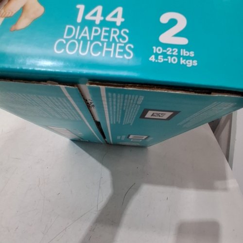 144PK PAMPERS SWADDLERS DISPOSABLE BABY DIAPERS - SIZE 2 (10-22LBS) image 3