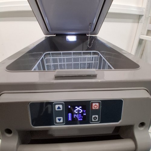 EUHOMY ELECTRIC COOLER CAR REFRIGERATOR WITH BLUETOOTH APP CONTROL - 12V/24V DC - 47QT - BLACK/GREY - (MODEL: CF-45)) image 2
