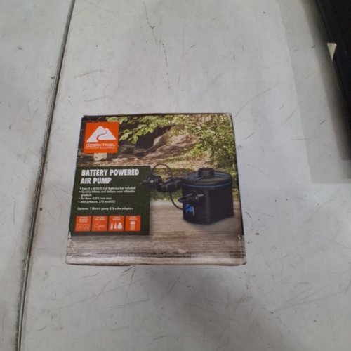 OZARK TRAIL RECHARGEABLE AIR PUMP - 4.8V - BLACK - (MODEL:62193) image 2