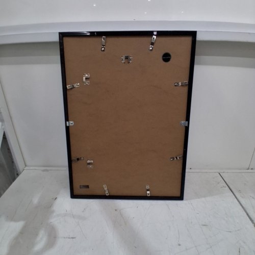 AMERICANFLAT PICTURE FRAME WITH POLISHED PLEXIGLASS - 17"X23" / 13"X19" WITH MAT - BLACK image 3