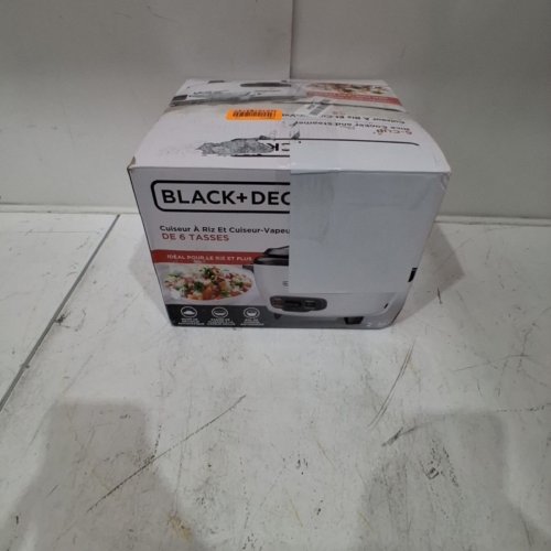 BLACK+DECKER RICE COOKER AND STEAMER - 6-CUP - WHITE (MODEL: RC506C) image 5