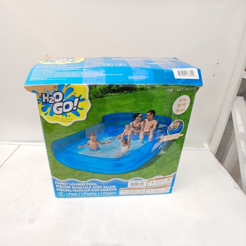 H2OGO! INFLATABLE OUTDOOR FAMILY LOUNGE POOL - BLUE (MODEL: 1872209) image 6