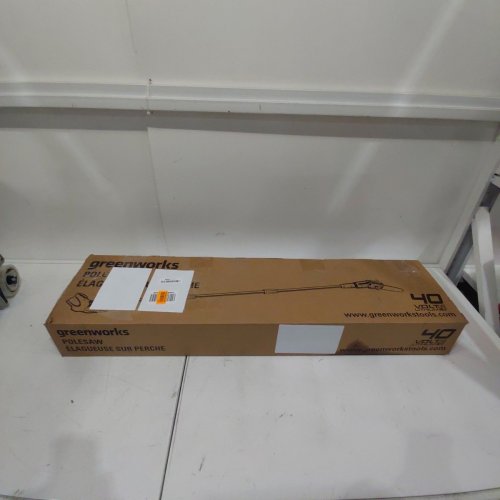 GREENWORKS 40V CORDLESS ELECTRIC POLE SAW TOOL WITH 8FT POLE *TOOL ONLY* - 8" BLADE - GREEN (MODEL: 1400017) image 6